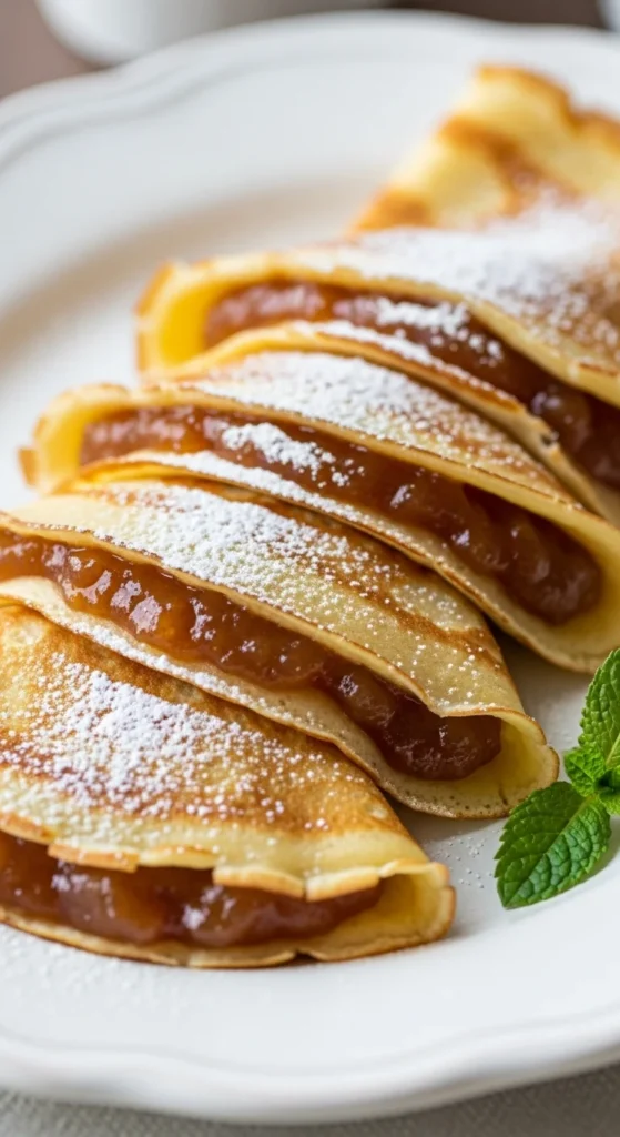 Apple Butter Crepes
