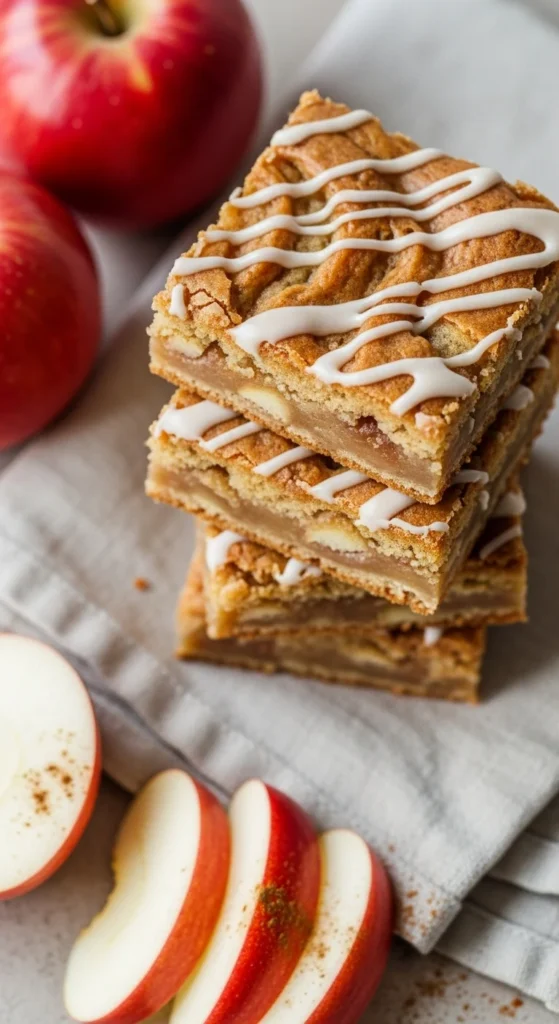 Apple Cinnamon Blondie Brownies