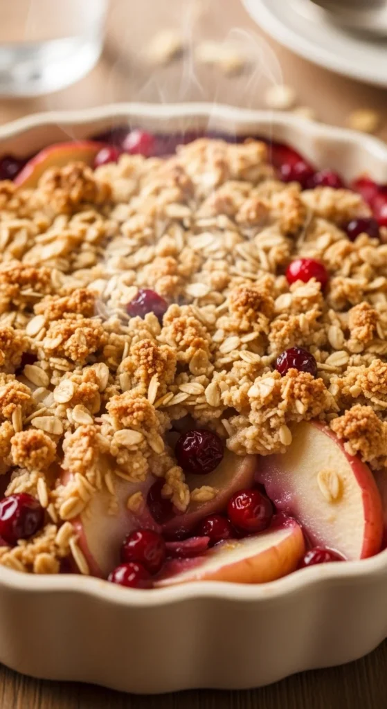 Apple Cranberry Crisp