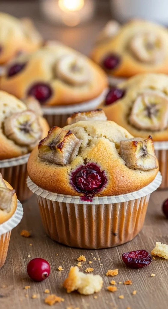 Banana Cranberry Muffins