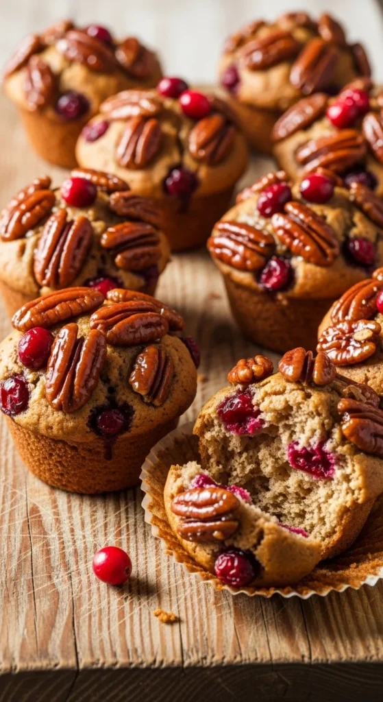 Brown Sugar Pecan Cranberry Muffins