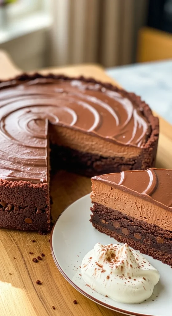 Brownie Bottom Chocolate Pie