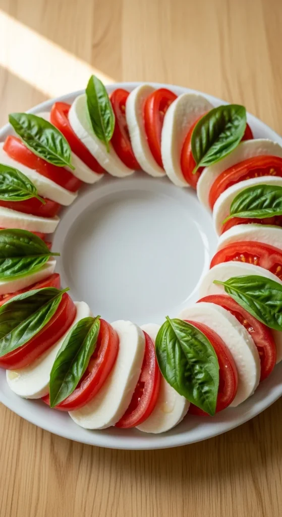 Caprese Christmas Wreath