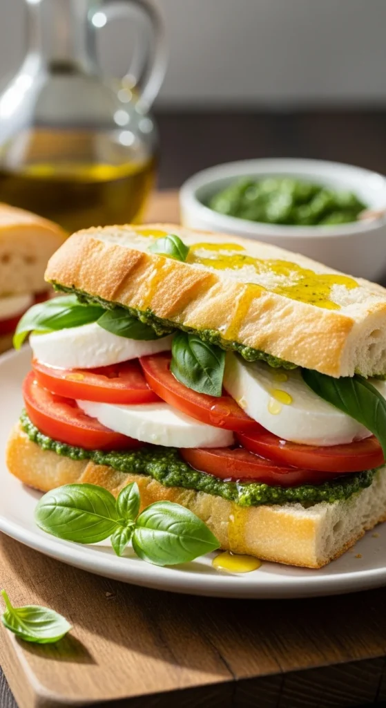 Caprese Pesto Sandwiches