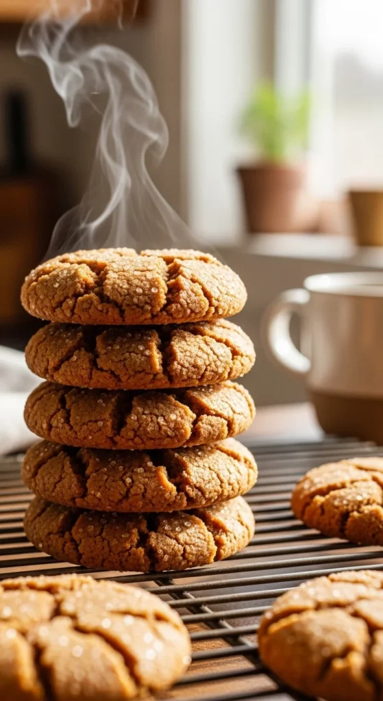 Chewy Molasses Gingerbread Cookies