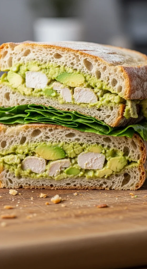 Chicken Avocado Salad Sandwich