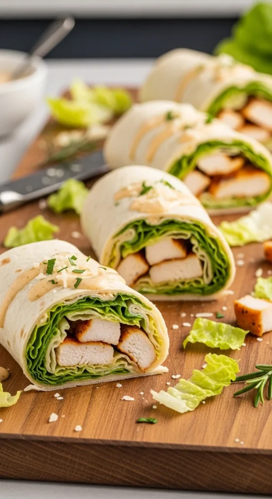 Chicken Caesar Wraps