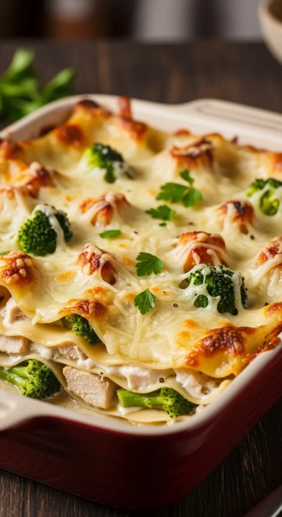 Chicken and Broccoli Lasagna