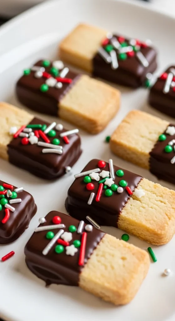 Chocolate-Dipped Shortbread