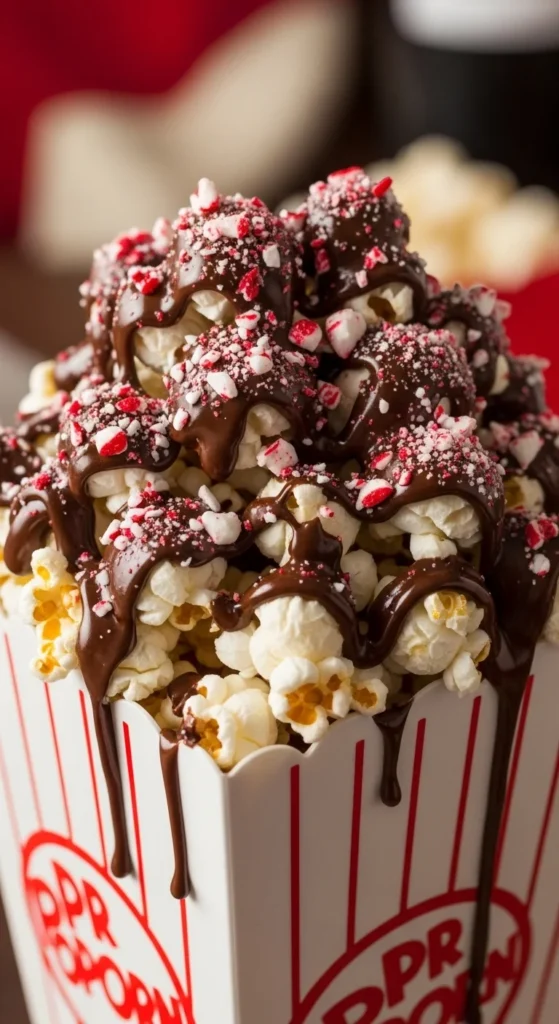 Chocolate Peppermint Popcorn