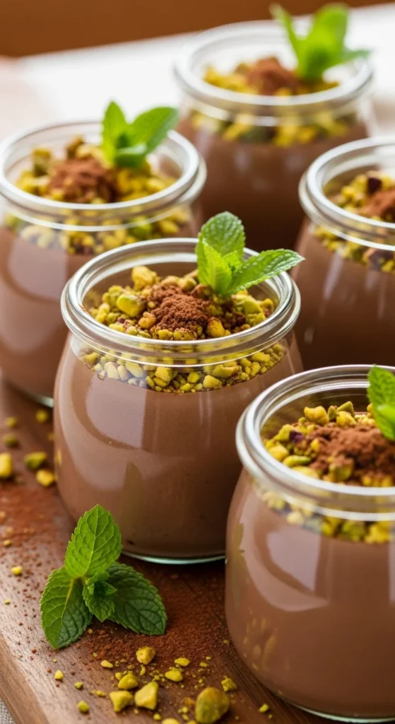 Chocolate Pistachio Pudding
