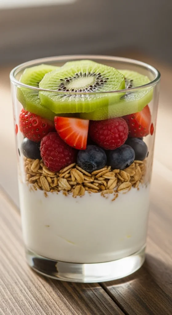  Christmas Fruit Parfaits