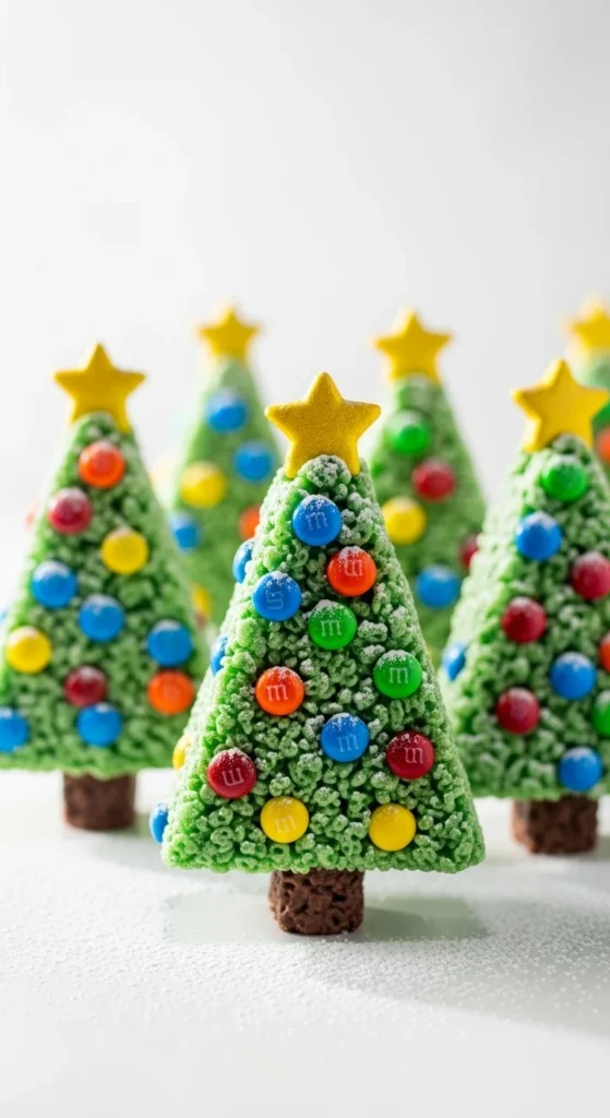 Christmas Tree Rice Krispie Treats