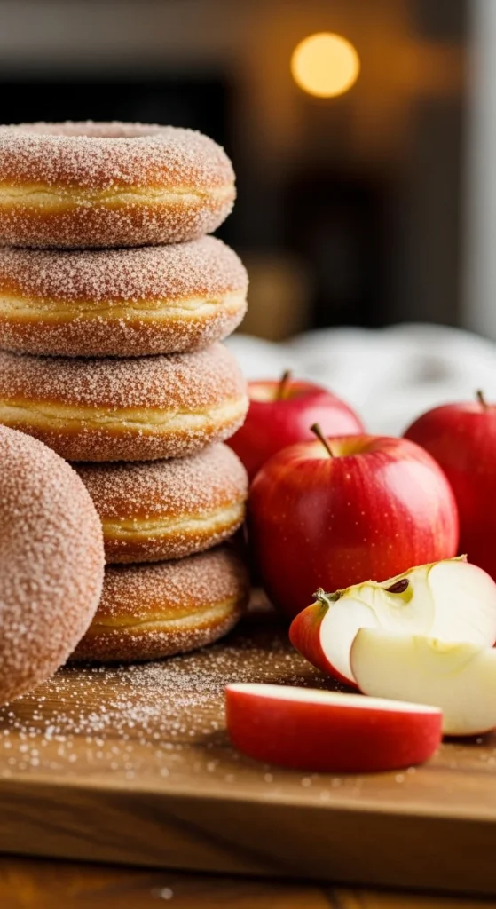 Classic Cinnamon Apple Donuts