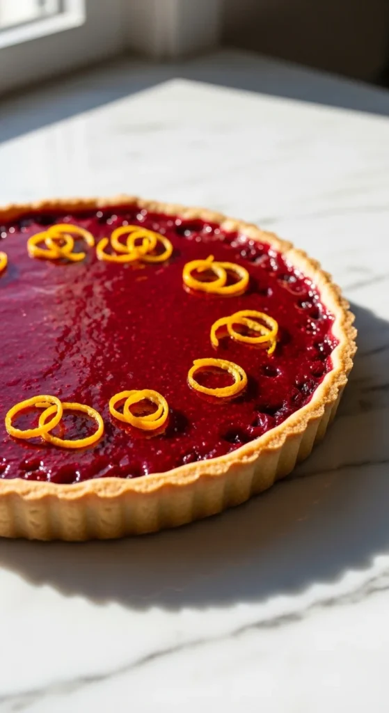 Classic Cranberry Orange Tart