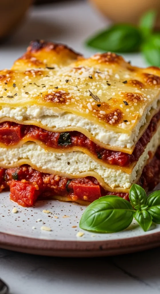 Classic Three-Cheese Lasagna