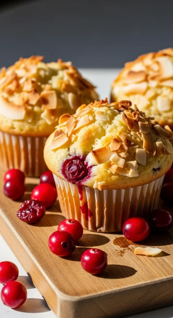 Coconut Cranberry Muffins
