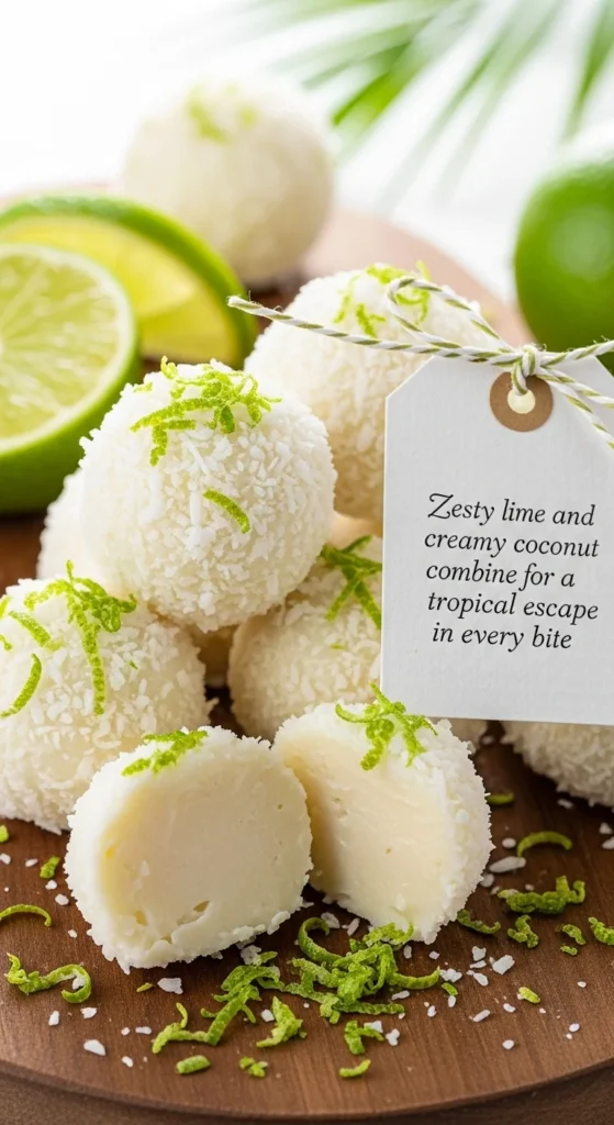 Coconut Lime Truffles