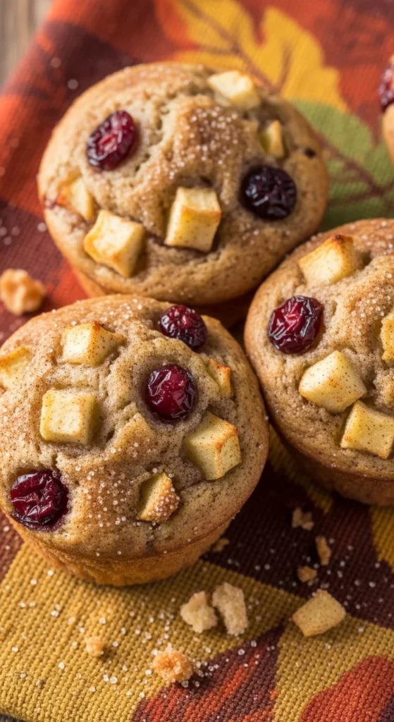 Cranberry Apple Cinnamon Muffins