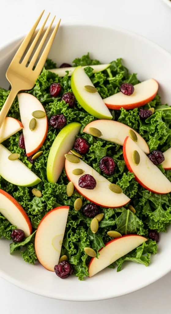 Cranberry Apple Kale Salad