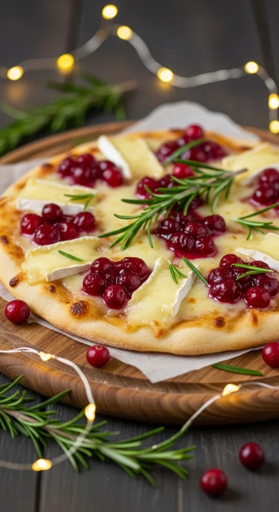 Cranberry Brie Flatbread