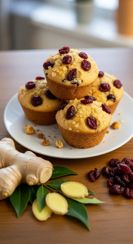 Cranberry Ginger Muffins