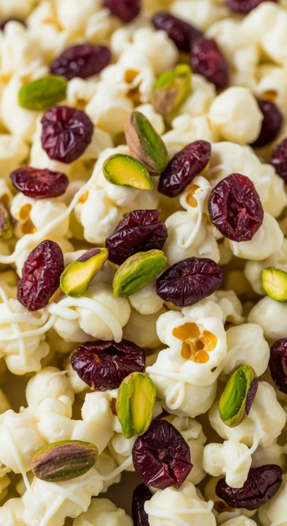 Cranberry Pistachio Popcorn