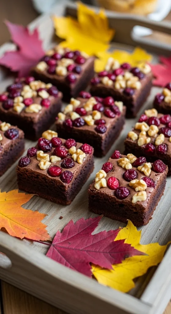 Cranberry Walnut Brownies