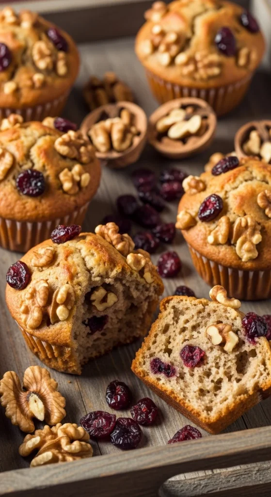 Cranberry Walnut Muffins