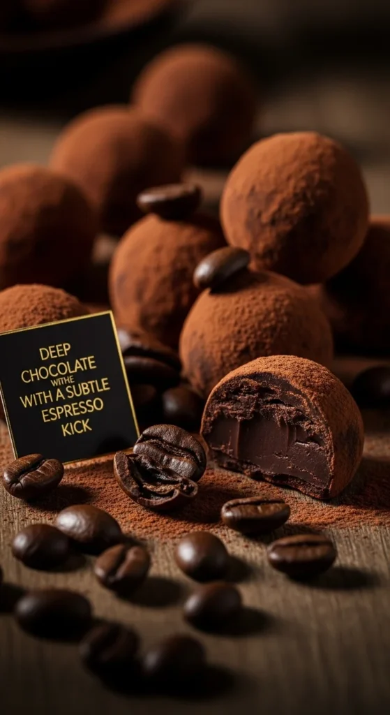 Dark Chocolate Espresso Truffles