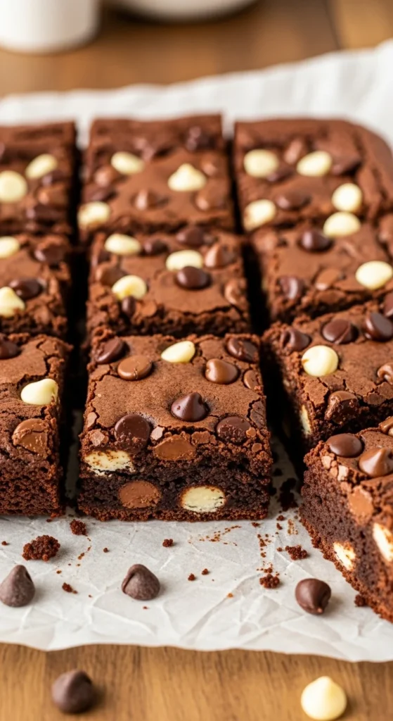 Double Chocolate Chip Brownies