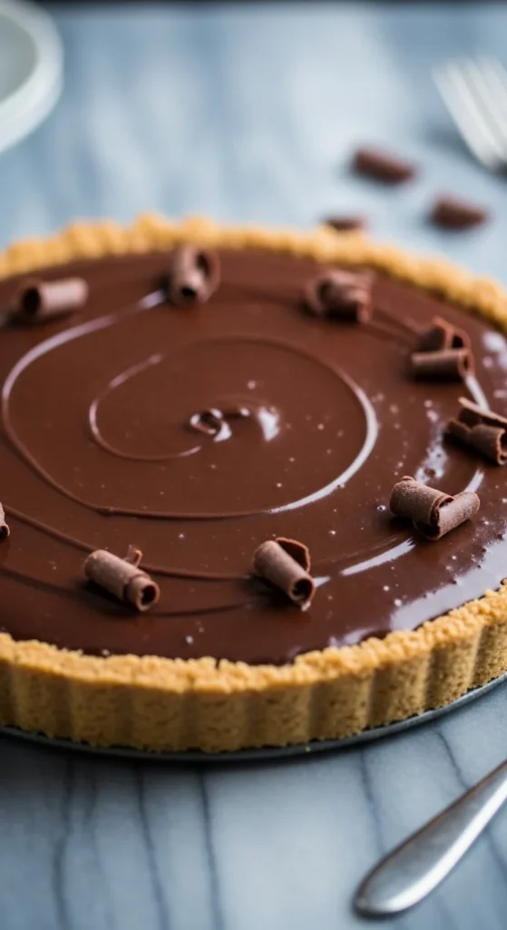 Double Chocolate Silk Pie