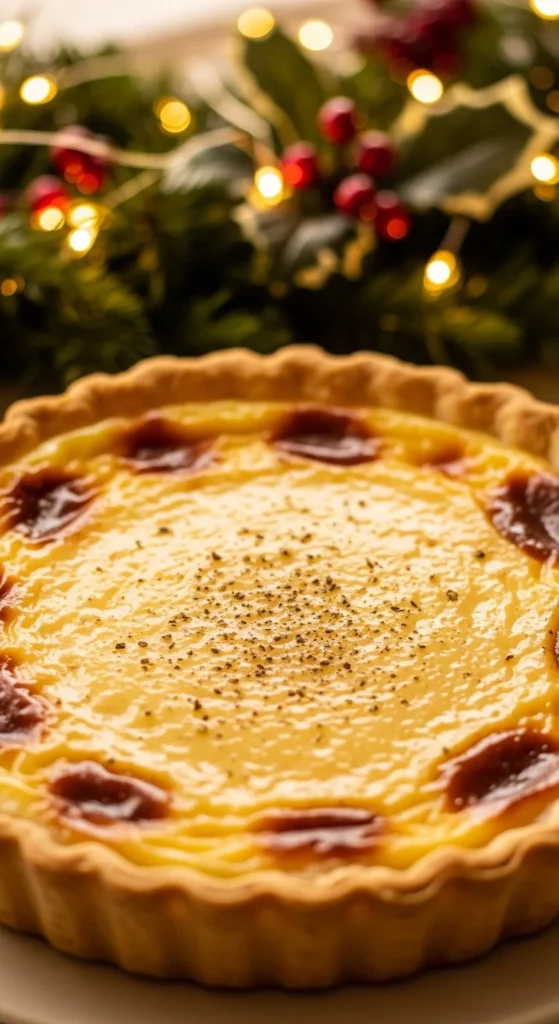Eggnog Custard Tart