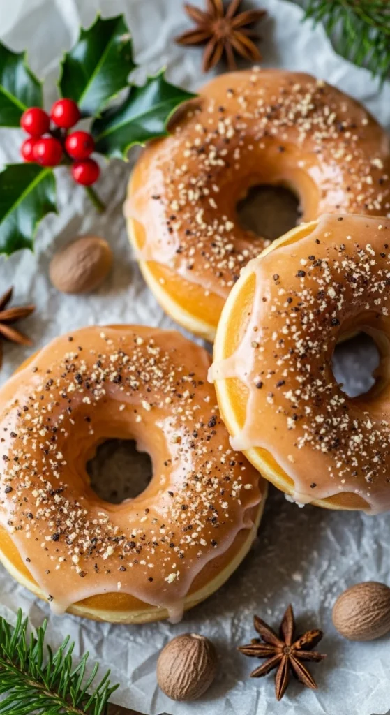 Eggnog Donuts