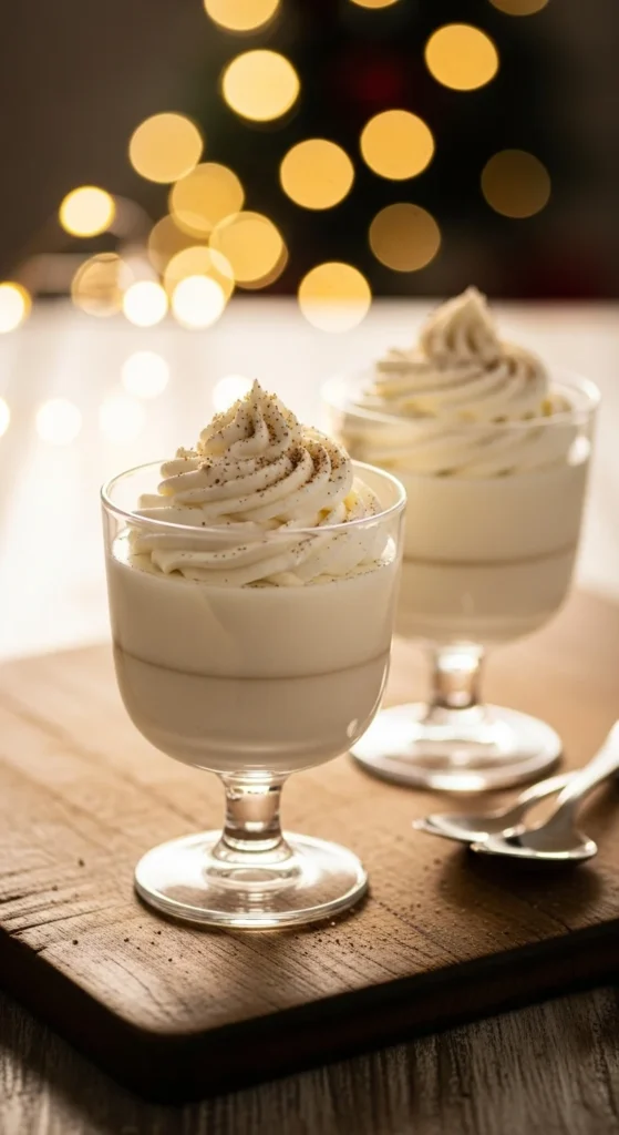 Eggnog Panna Cotta