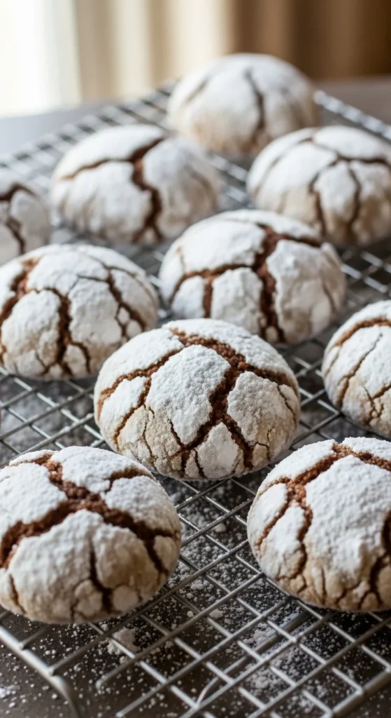 Gingerbread Crinkle Cookies