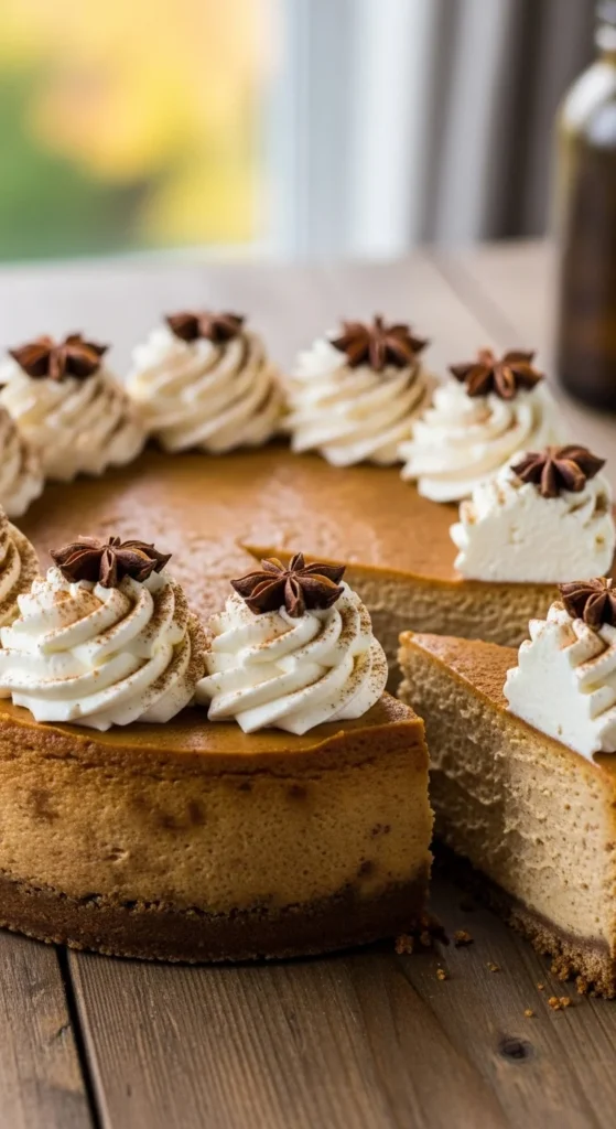Gingersnap Pumpkin Cheesecake