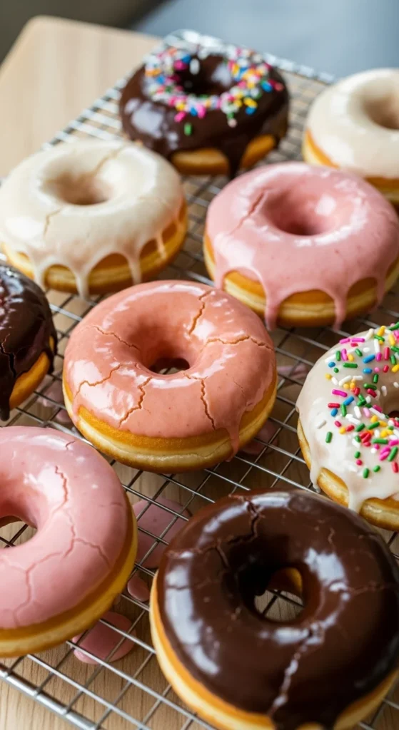 Glazed Apple Cake Donuts