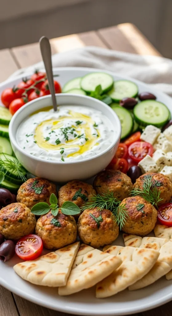 Greek Chicken Meatballs