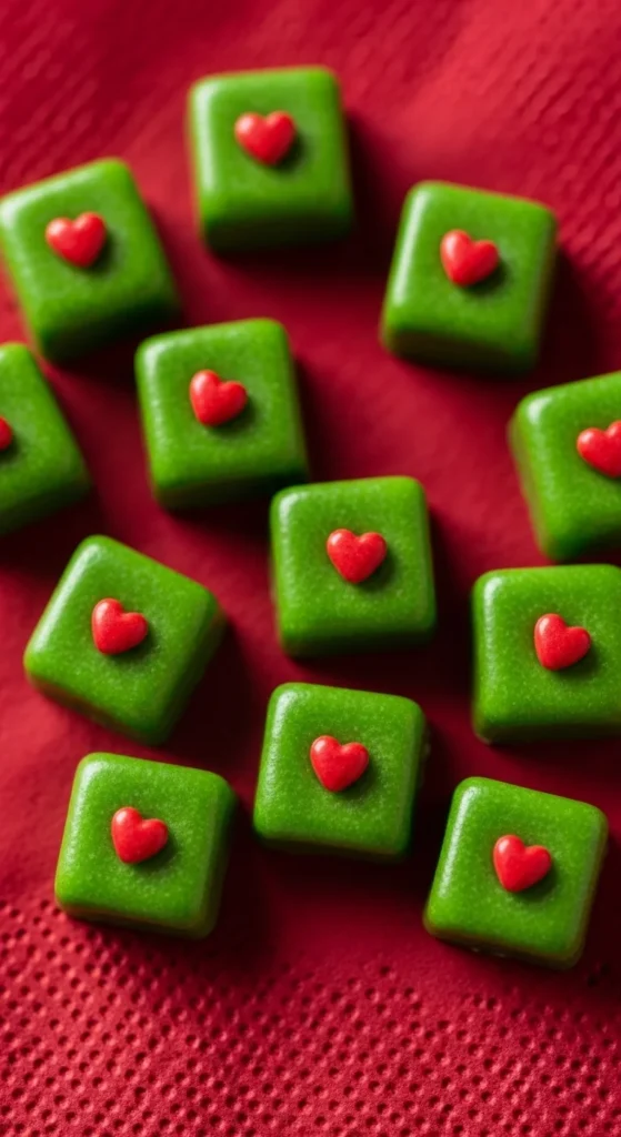 Grinch Rice Krispie Bites