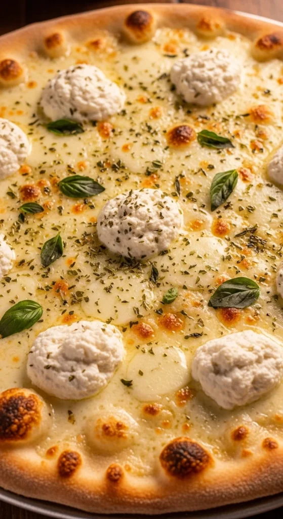 Holiday Herb Ricotta Pizza