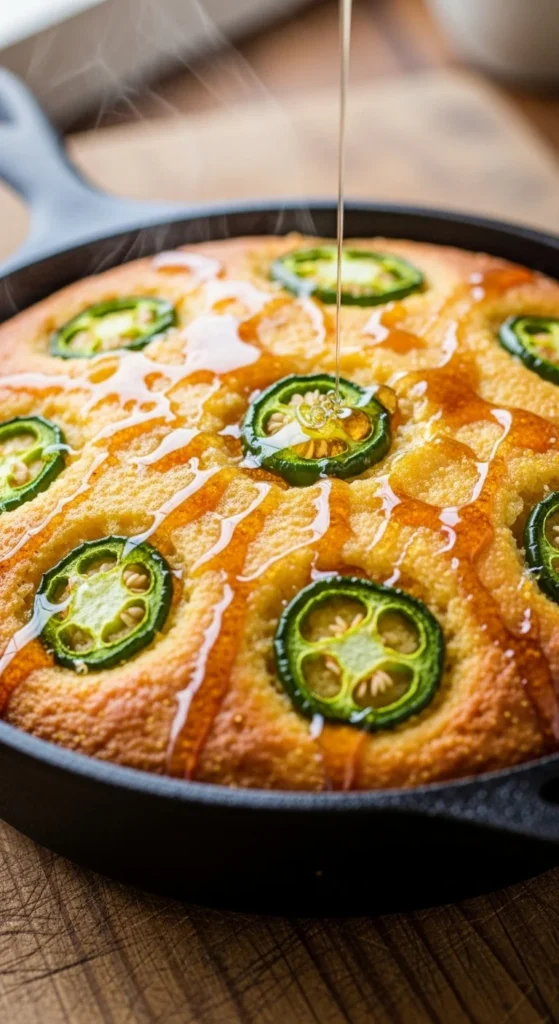 Honey Jalapeño Cornbread Skillet