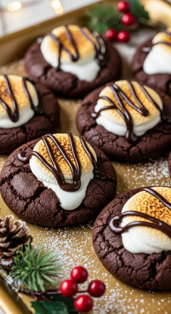Hot Cocoa Thumbprint Cookies