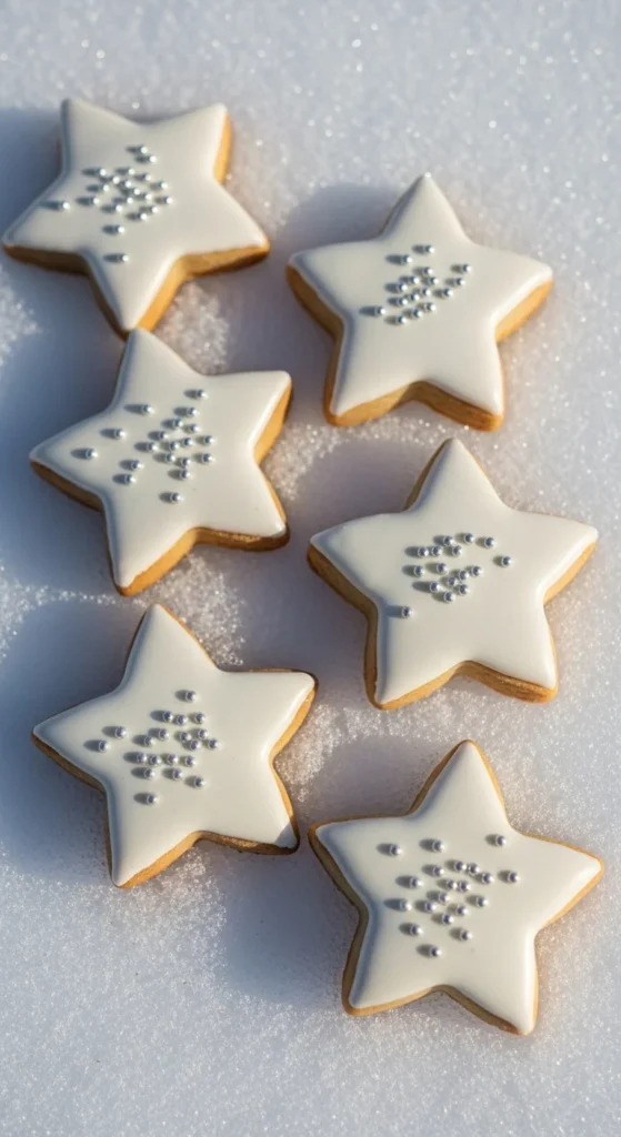 Iced Gingerbread Stars