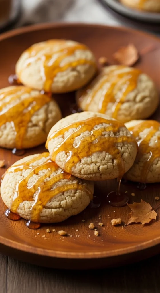 Maple-Glazed Gingerbread Cookies