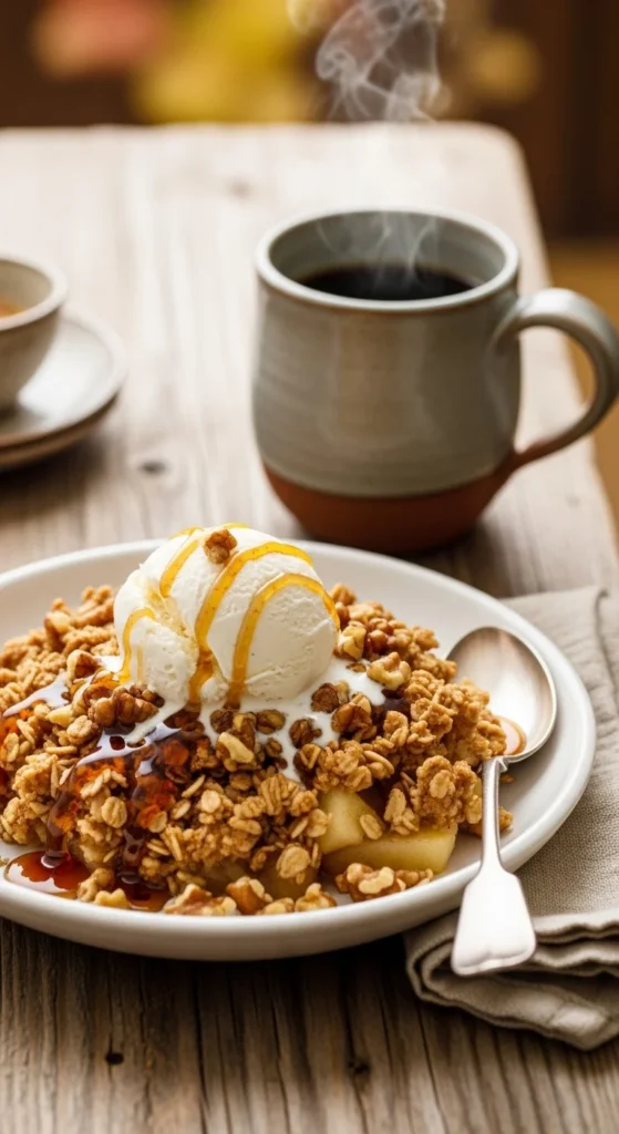 Maple Walnut Apple Crisp