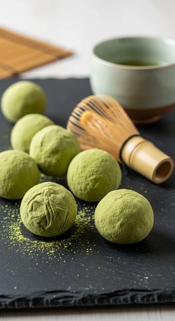 Matcha White Chocolate Truffles