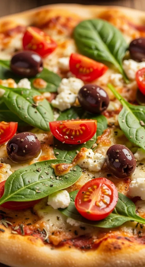 Mediterranean Holiday Pizza