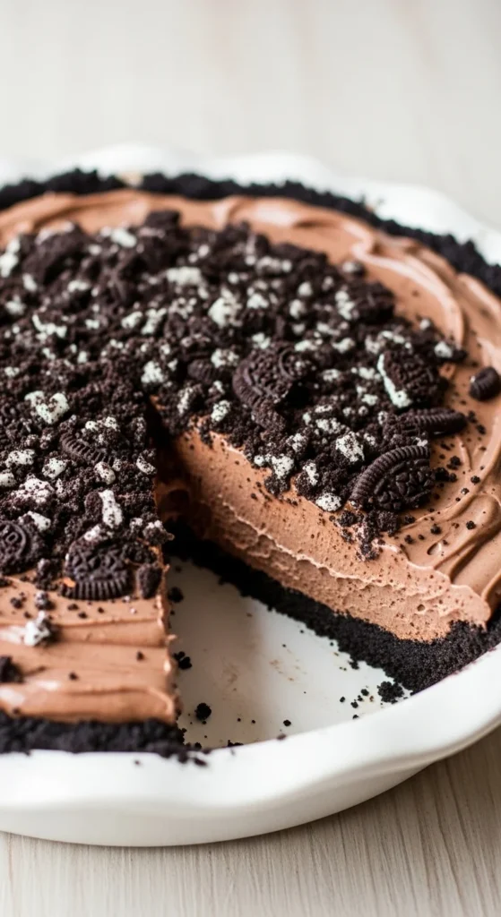 No-Bake Oreo Chocolate Pie