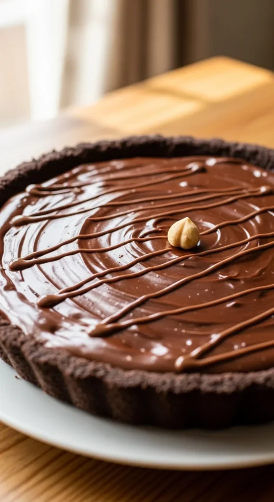 Nutella Chocolate Pie